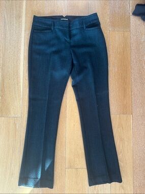 Express - 2S columnist Black Green tweed Slim Dress Pants